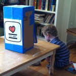 DIY Cardboard Mailbox Play: The Joy Mail Box Completed