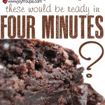 Four Minute Perfect Brownie Recipe