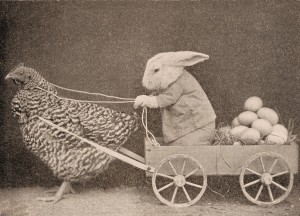 Easter bunny egg hunt