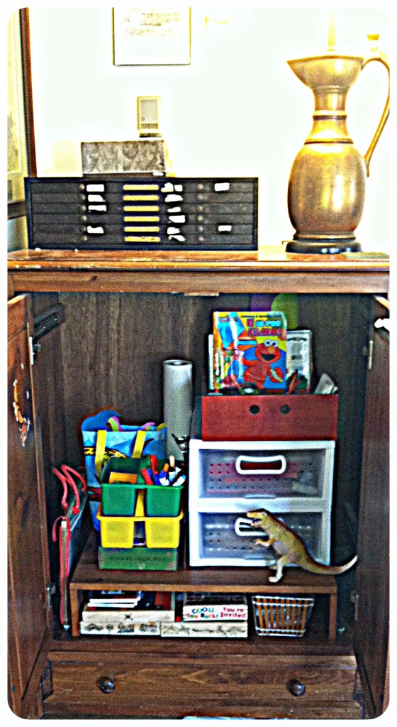 Organized Kids' Art Supplies