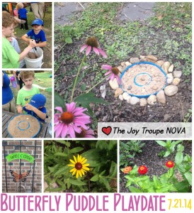 butterfly puddle playdate
