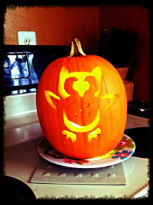 Hoot Owl Halloween Pumpkin