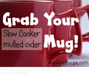 Hot mulled cider from your crock pot