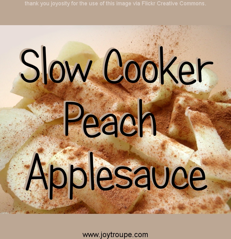 Slow Cooker Peach Applesauce Recipe