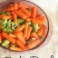 World's easiest side dish steamed broccoli and carrots with garlic and ginger