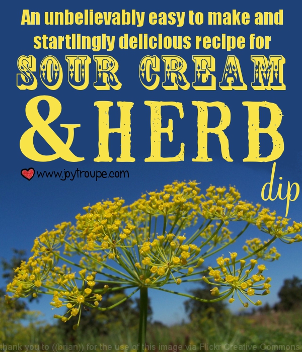 Sour Cream and Herb Dip Recipe