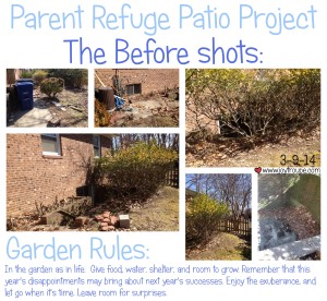 Parent Refuge Patio Makeover Before Shots