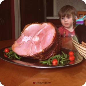 Easter Dinner with one hand tied behind your back: HoneyBaked Ham giveaway & discount {Sponsored}