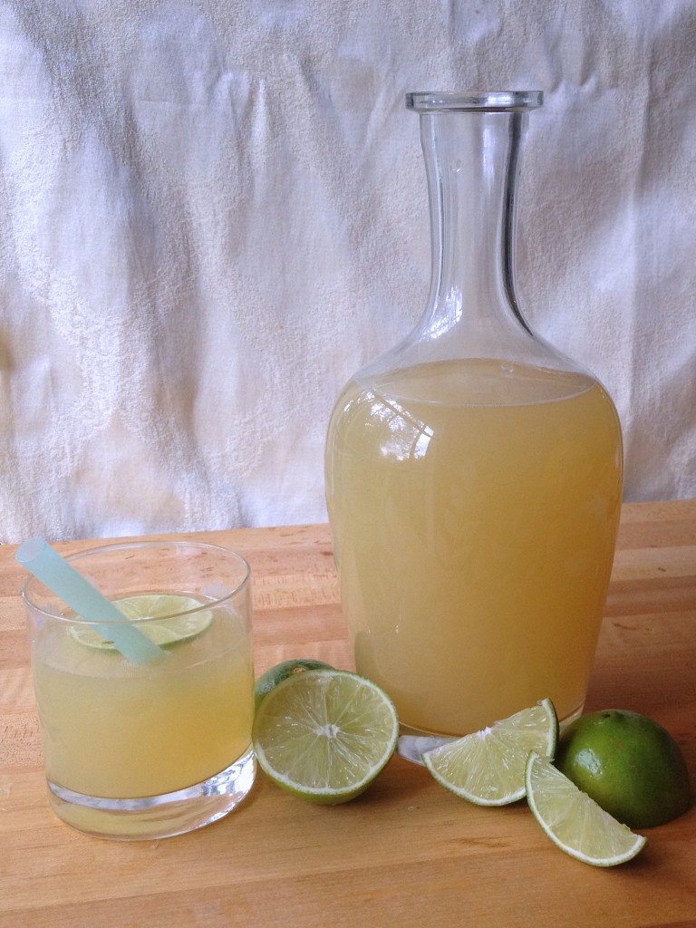 Fizzy Honey Limeade Recipe looks nice in a carafe on your buffet Joy Makin Mamas