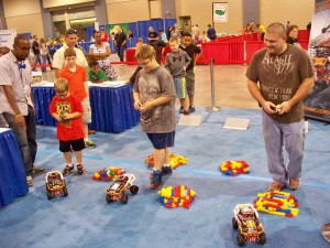 #LEGOKidsFest racing monster trucks