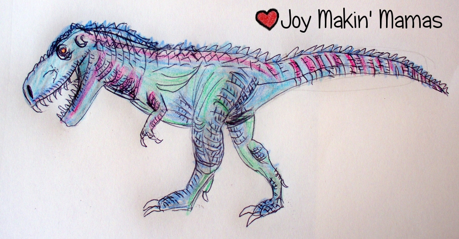 Tyrannasaurus Rex from Draw-A-Saurus by Joy Makin Mamas 900x469
