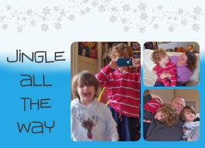 jingle all the way holiday card template 2014 joy makin' mamas
