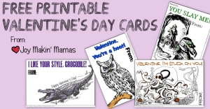 2015 Printable Valentines From Joy Makin' Mamas