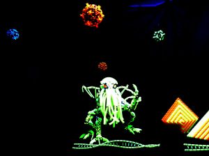Lego Blacklight display BrickFest Live Richmond 2017