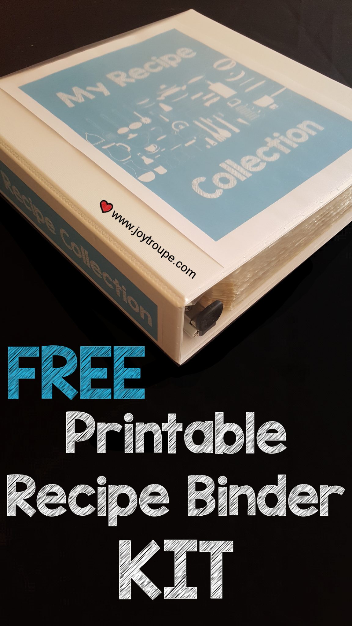 FREE printable recipe binder kit joy makin mamas