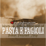 Pasta E Fagioli Recipe with crock pot variation