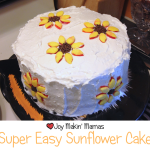 Super Easy Sunflower Cake