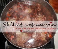 Skillet Coq au Vin (with Vegetarian option!)