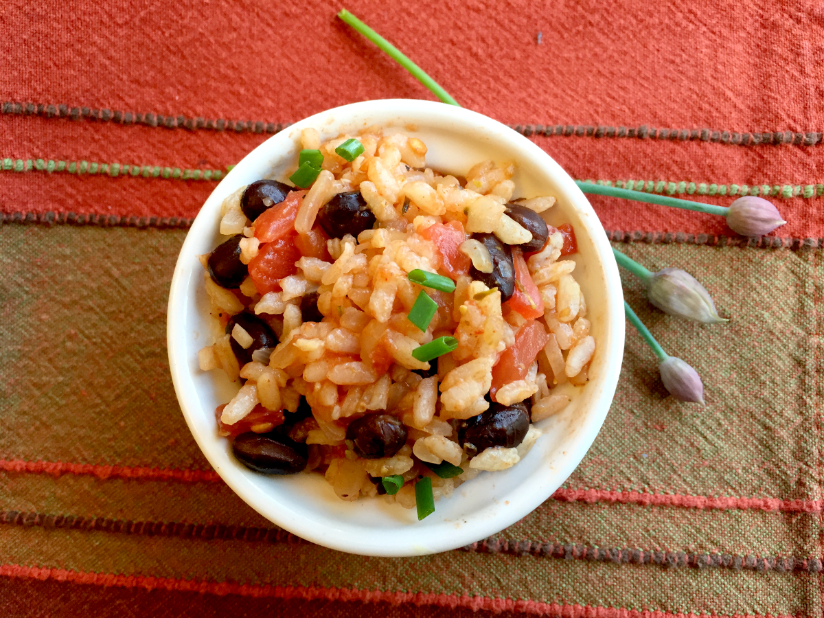 Black Beans and Rice Recipe horizontal Joy Makin' Mamas